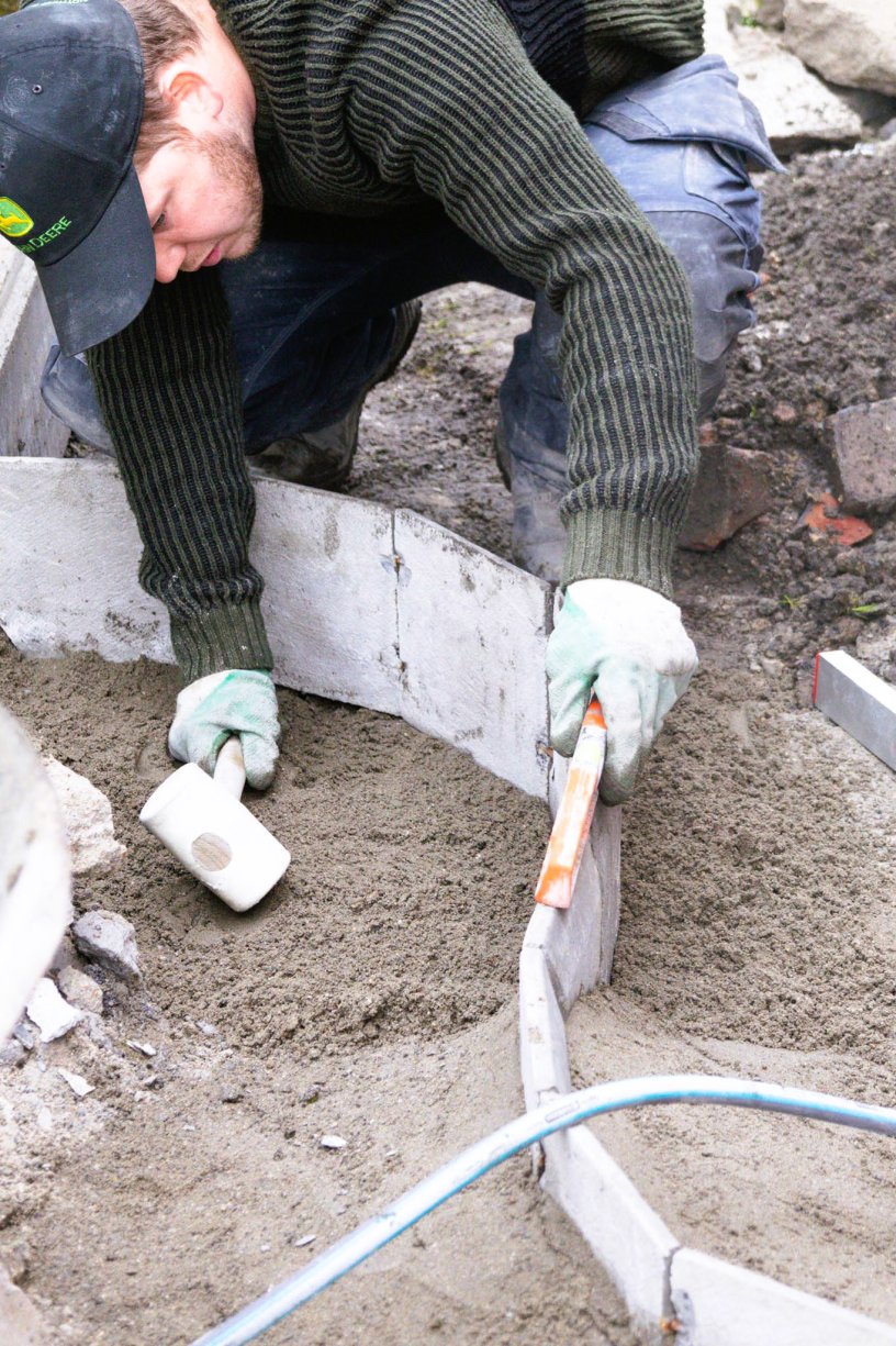 Fundament Zelfbouw Boordsteen 07